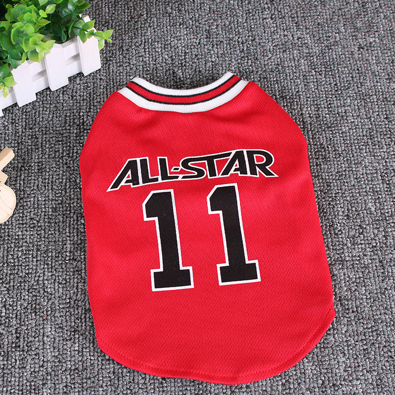 All-Star Pet Sports Jersey Vest for Dogs