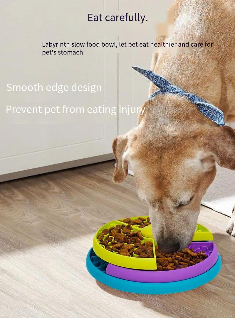 Slow Food Bowl Anti-Choking, Pet Rotating Game Board, Pet Products