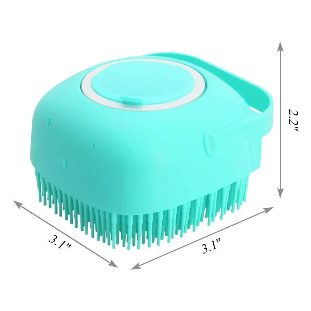 Pet Shampoo Massager Brush & Massage Comb Grooming Scrubber Shower Brush For Bathing Short Hair Soft Silicone Brushes