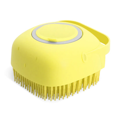 Pet Shampoo Massager Brush & Massage Comb Grooming Scrubber Shower Brush For Bathing Short Hair Soft Silicone Brushes