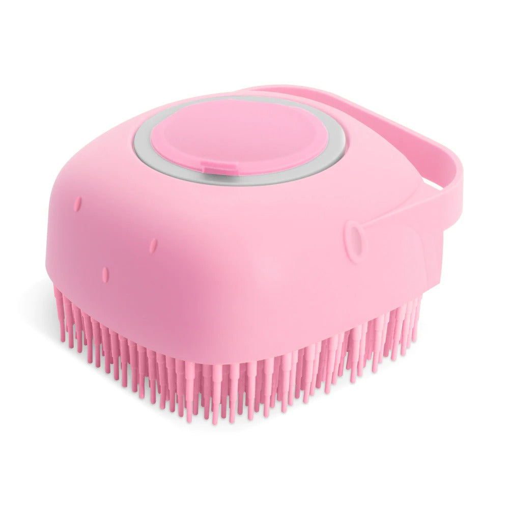 Pet Shampoo Massager Brush & Massage Comb Grooming Scrubber Shower Brush For Bathing Short Hair Soft Silicone Brushes