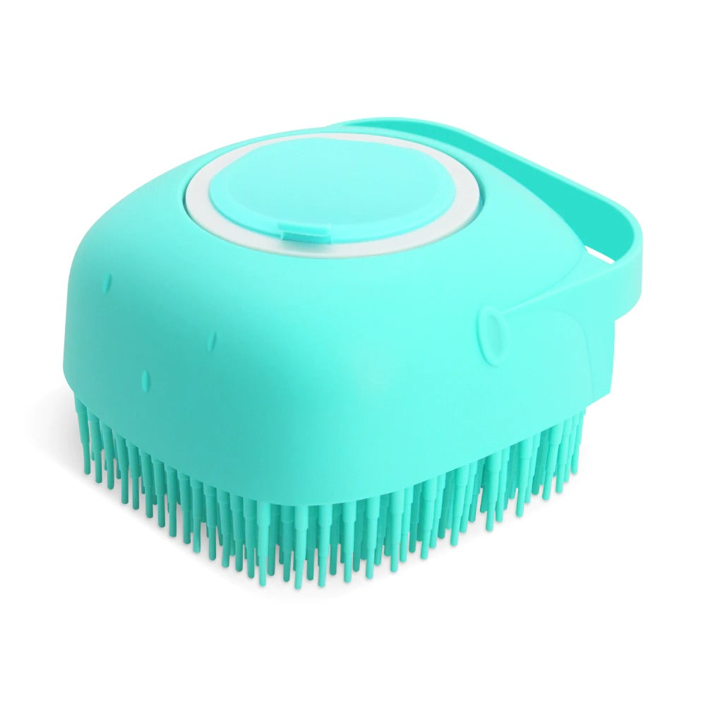 Pet Shampoo Massager Brush & Massage Comb Grooming Scrubber Shower Brush For Bathing Short Hair Soft Silicone Brushes