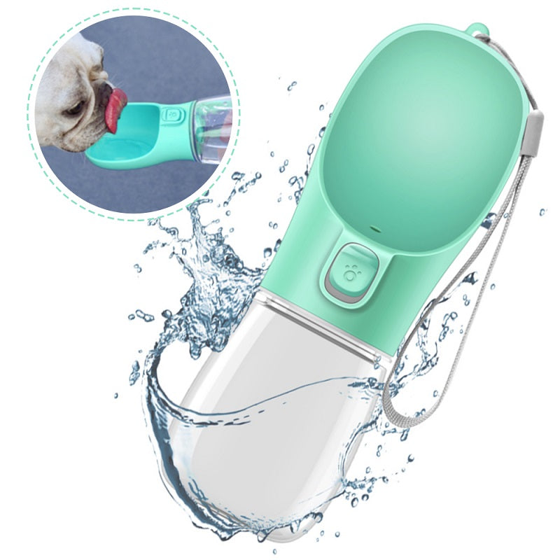 Portable Dog Water Bottle & Drinking Bowl for Travel