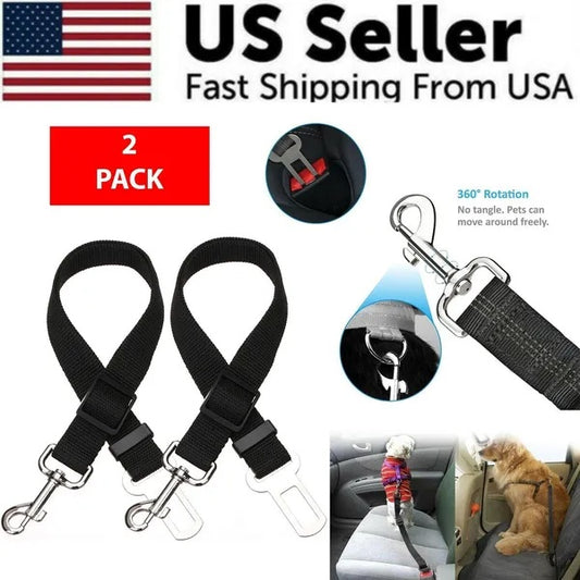 2 Pack cat and dog pet Safety Seatbelt Car Vehicle