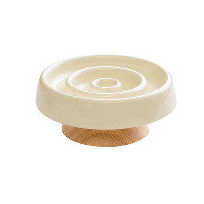 Ceramic Pet Slow Feeder Bowl Anti-Gulping