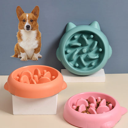 Pet Slow Feeder Bowls Anti-Choking Slow Feeder