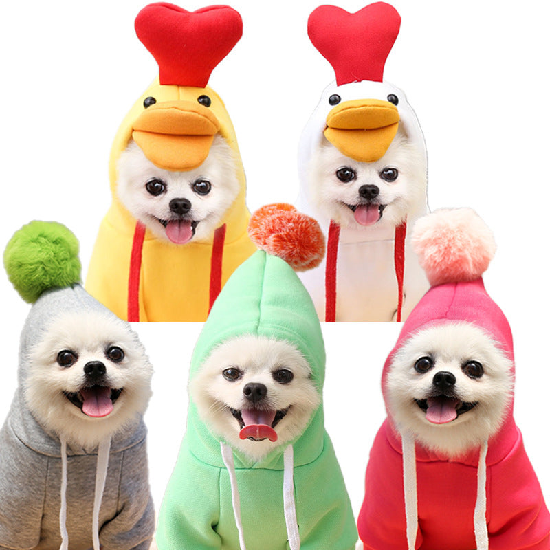 Cute Fruit Pet Costume Hoodie (Warm Fleece for Small Dogs)
