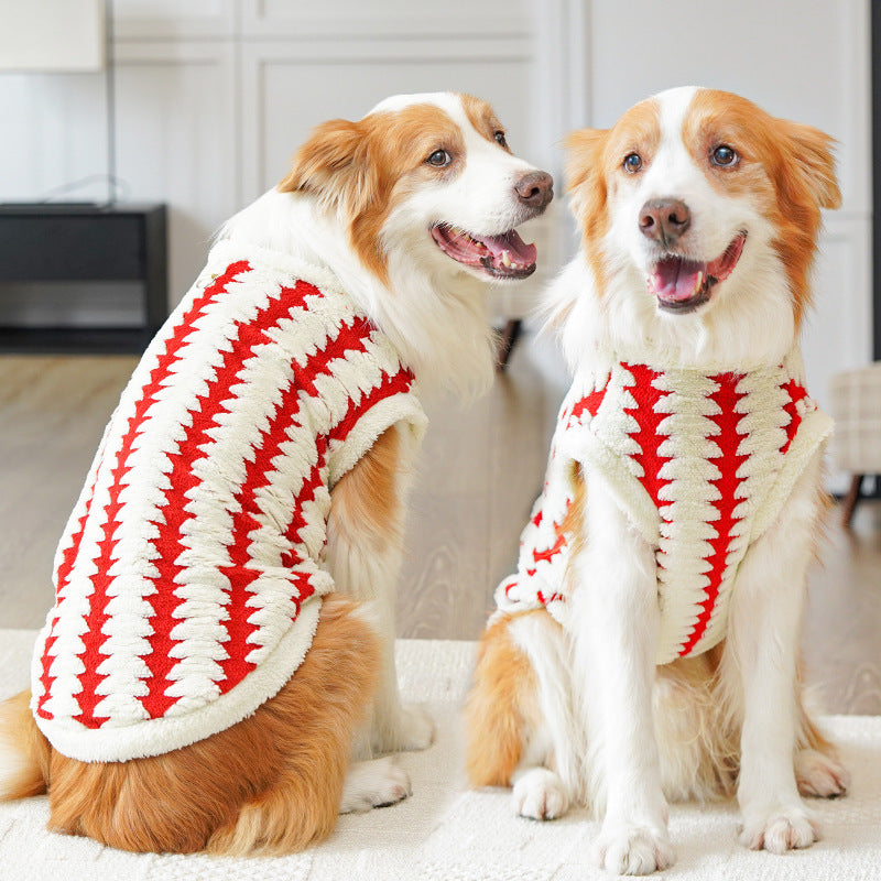 Fashion Golden Retriever Pet Fleece Clothing
