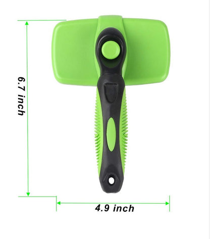 Self-Cleaning Retractable Pet Grooming Slicker Brush