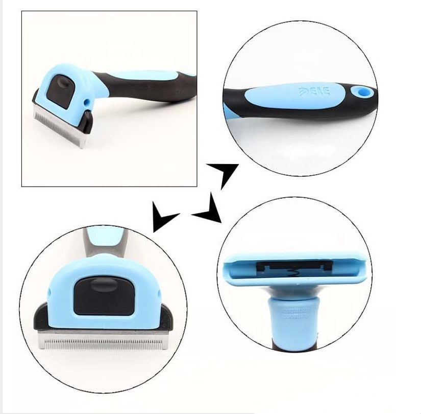 Professional Pet Deshedding Tool for Undercoat Removal