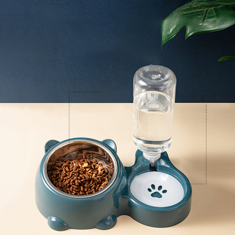 Pet Feeder Bowl Pet Drinking And Eating Bowl Detachable Pet Feeder Bowl For Cats And Dogs