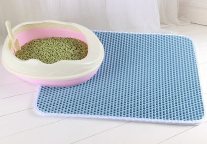 Honeycomb Waterproof Cat Litter Mat (Double-Layer Trapping)