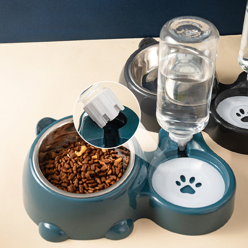 Pet Feeder Bowl Pet Drinking And Eating Bowl Detachable Pet Feeder Bowl For Cats And Dogs
