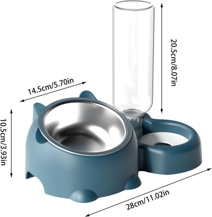 Pet Feeder Bowl Pet Drinking And Eating Bowl Detachable Pet Feeder Bowl For Cats And Dogs