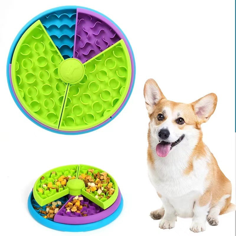 Slow Food Bowl Anti-Choking, Pet Rotating Game Board, Pet Products