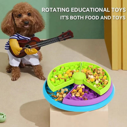 Slow Food Bowl Anti-Choking, Pet Rotating Game Board, Pet Products
