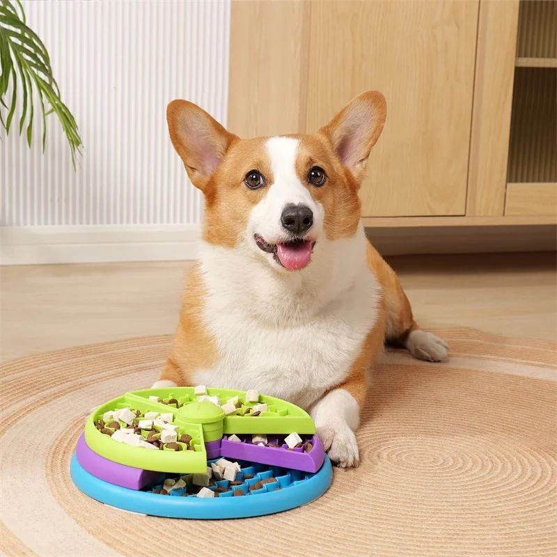 Pet Slow Food Bowl 3-Layer Puzzle