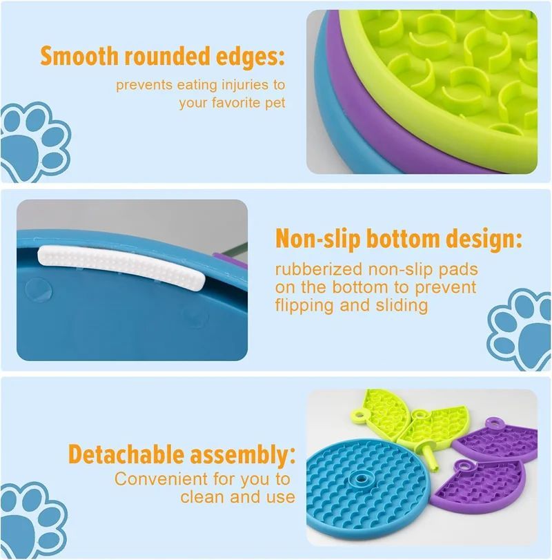 Pet Slow Food Bowl 3-Layer Puzzle