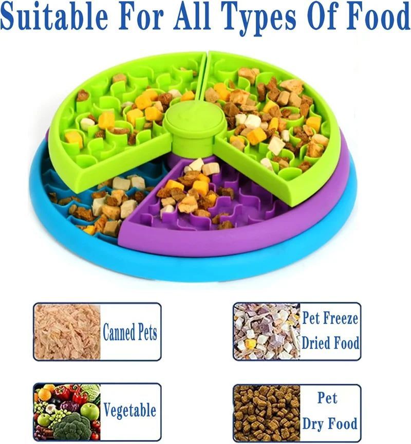 Pet Slow Food Bowl 3-Layer Puzzle