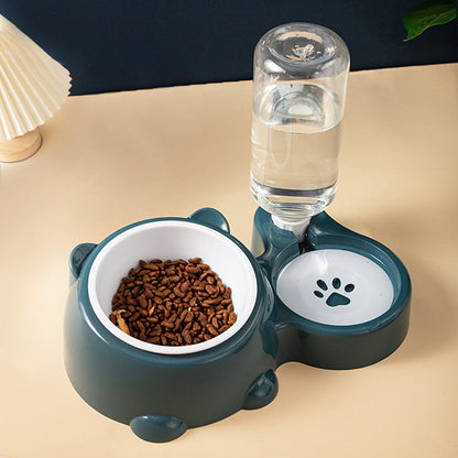 Pet Feeder Bowl Pet Drinking And Eating Bowl Detachable Pet Feeder Bowl For Cats And Dogs