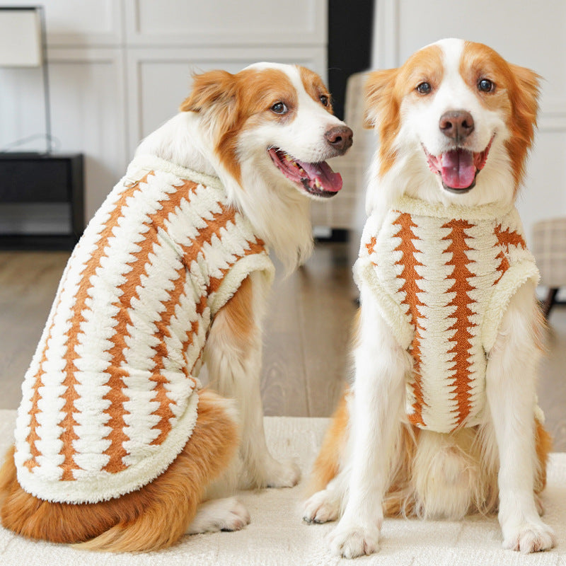 Fashion Golden Retriever Pet Fleece Clothing