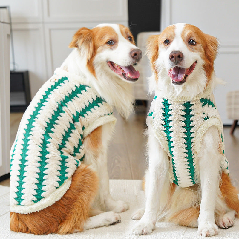 Fashion Golden Retriever Pet Fleece Clothing